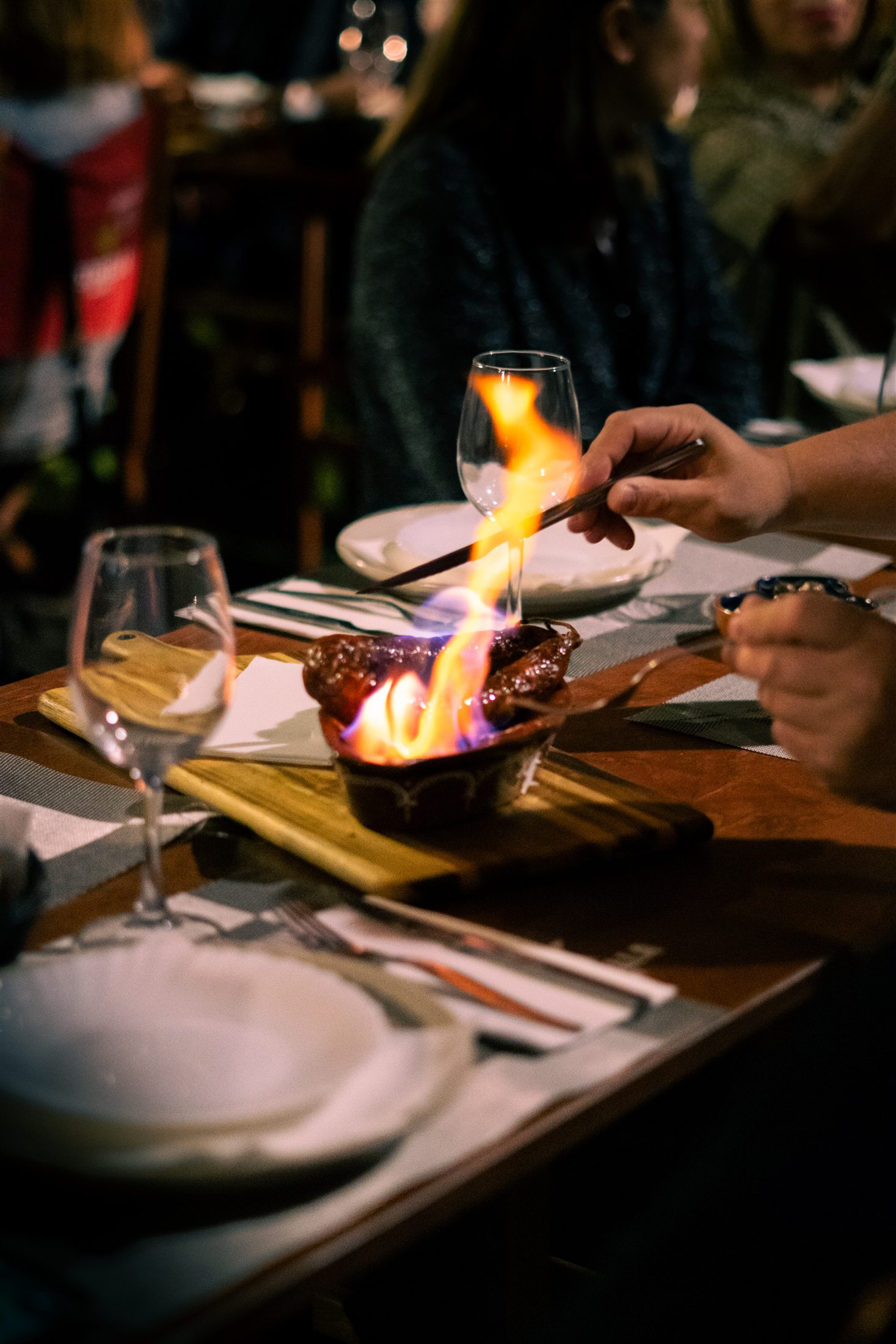 Flambé à mesa