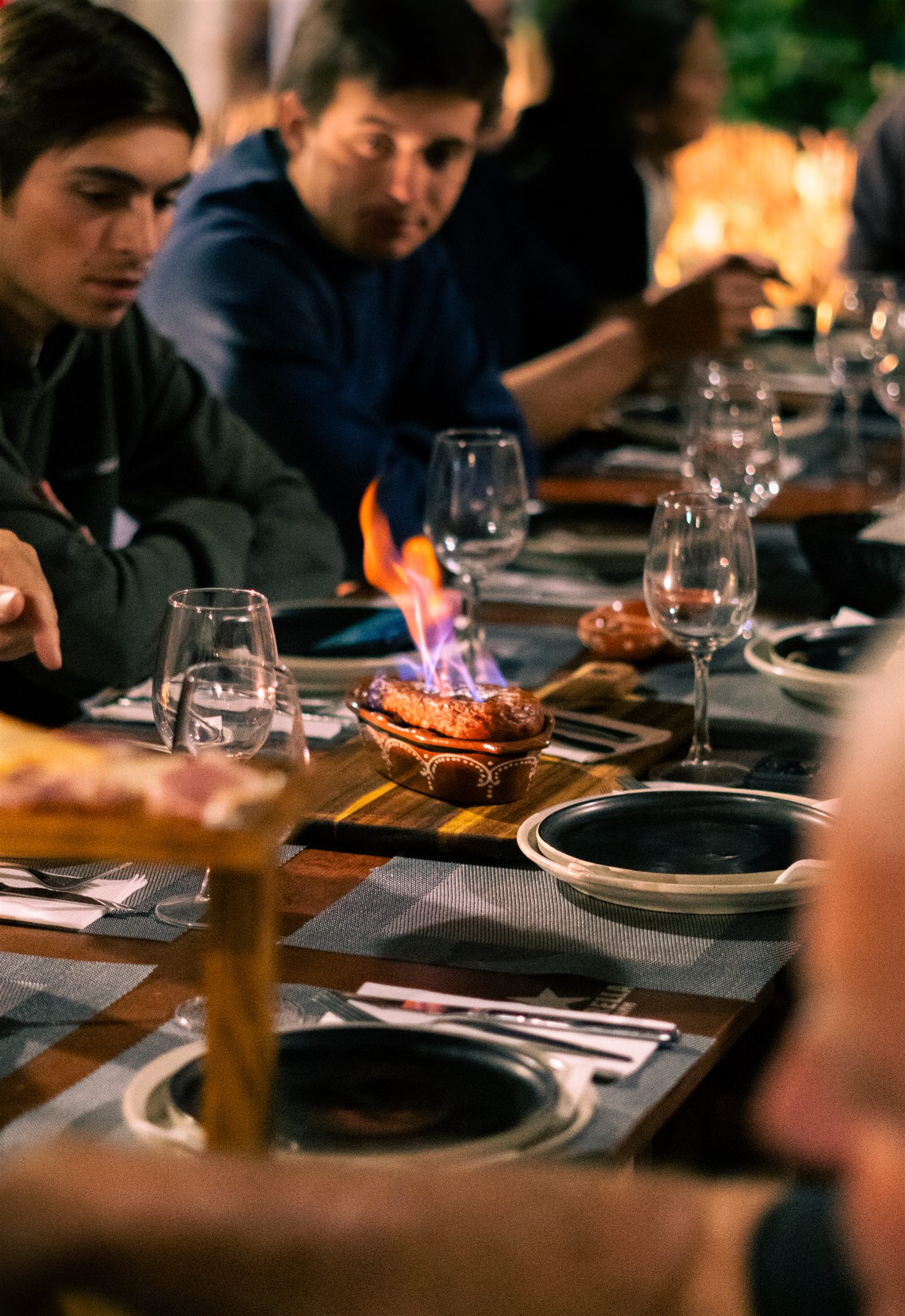 Flambé à mesa