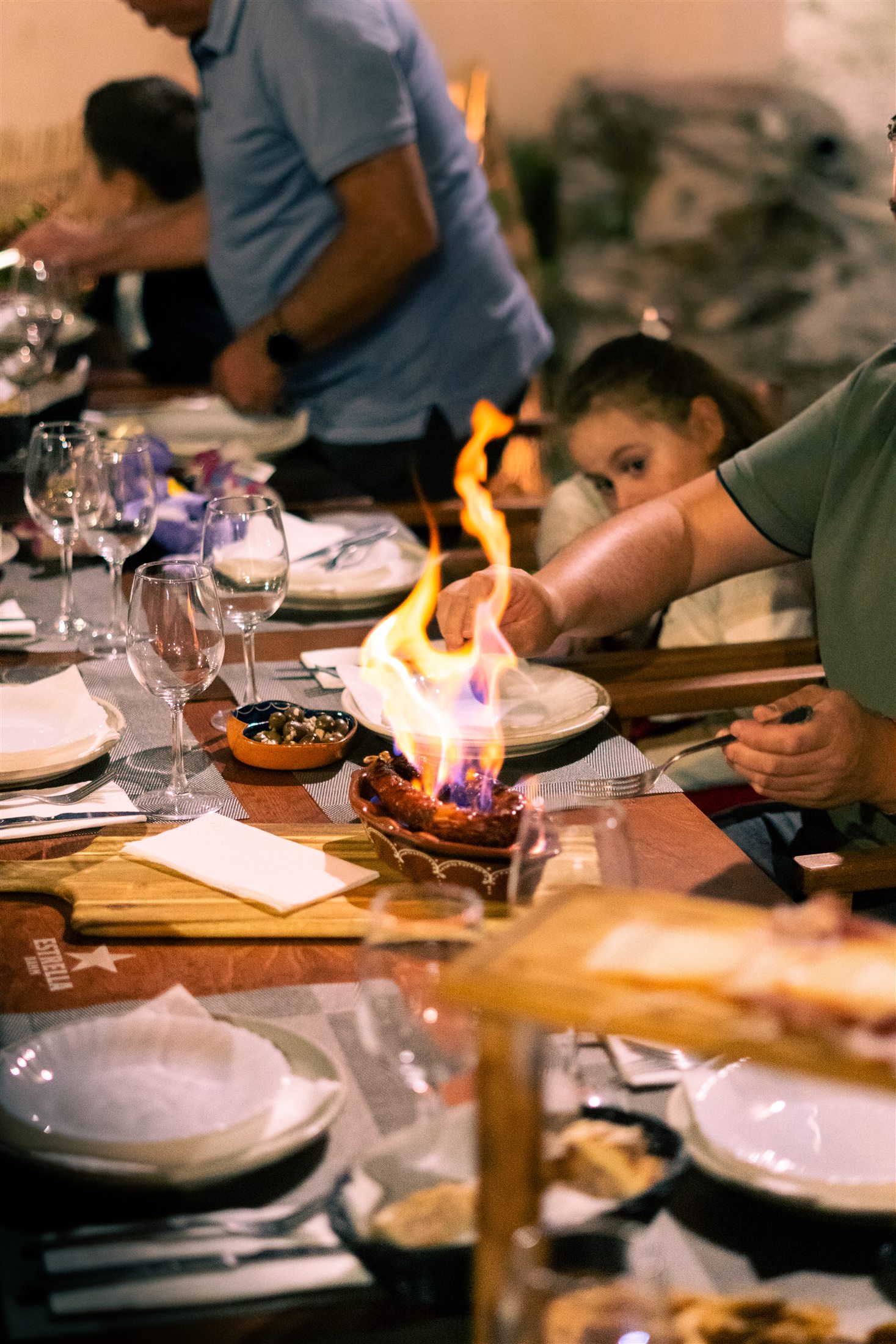 Flambé à mesa